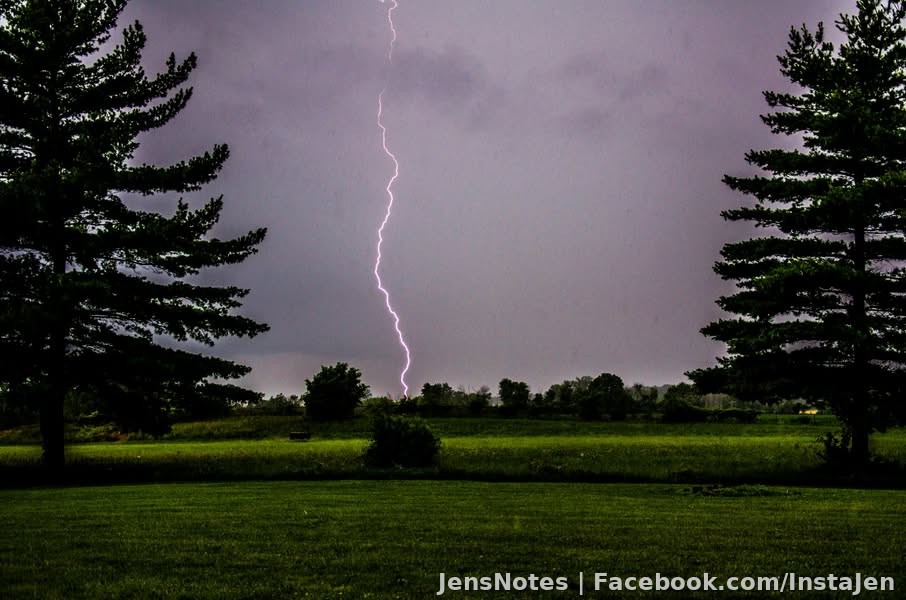 I think Walmart or Lowe's is about where this struck, but then again, it's all an illusion anyway, could be 5 miles away!