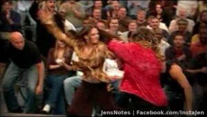 Another true factoid...LOL... I have been in the audience of Jerry Springer. I am behind this fight if you can pick me out. Great