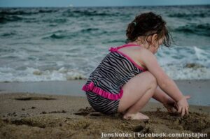 Addy playing in the sand in Ft. Lauderdale :)
