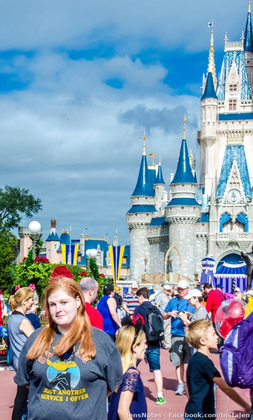 I have to give @[100004170763240:2048:Misty Grego] some credit. She's the only person who has ever photographed me in front of the castle at Magic