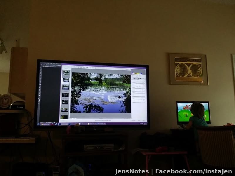 Well I guess for now my photo editing monitor is my 85” TV lol. Just hookup the laptop via HDMI... USB mouse and Bluetooth