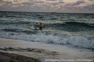 This was just some random paddleboarder with a ship in the background :)