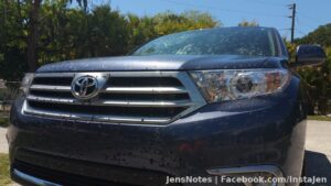 Omg ewww...this is what driving during gooey love bug season does to a vehicle. Ughhh.