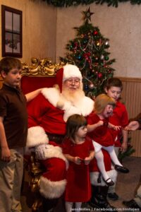 There is always at LEAST one child that doesn't cooperate for Santa... ugh. I knew it would be my little Ava this year. Last