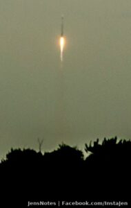 So here is one severely enhanced photo that I magically snapped just before the Atlas V rocket carrying the mars orbiter disappeared into a