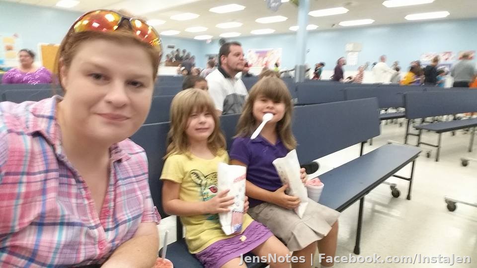 Movie night at the kids school :) Inside Out...