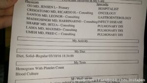 It would be nice to exit the hospital tomorrow evening. My list of doctors grows by each day. Too many and I'm gonna be