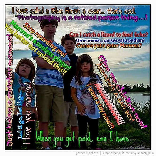 Lol maybe this should have been my cover image :) Just sitting back thinking about what each of them most commonly say :)