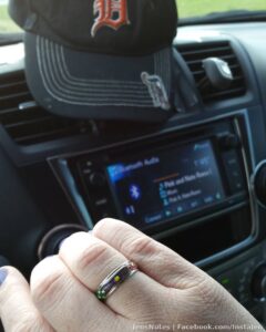Never really owned a ring ever so I managed to buy a mood ring. It turned purple LOL I have no idea what it