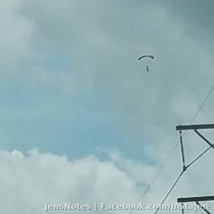 I spared a life of an out of control skydiver and perhaps my own... #blessed