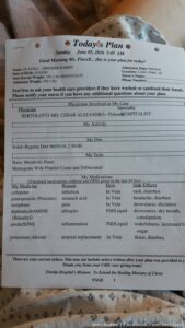 Joked with nurse about how by tomorrow it will list 2-3 more docs. They want to do a test on me they know I