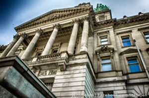 Another perspective on the old Wayne County building in Detroit.