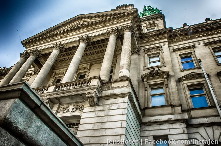 Another perspective on the old Wayne County building in Detroit.