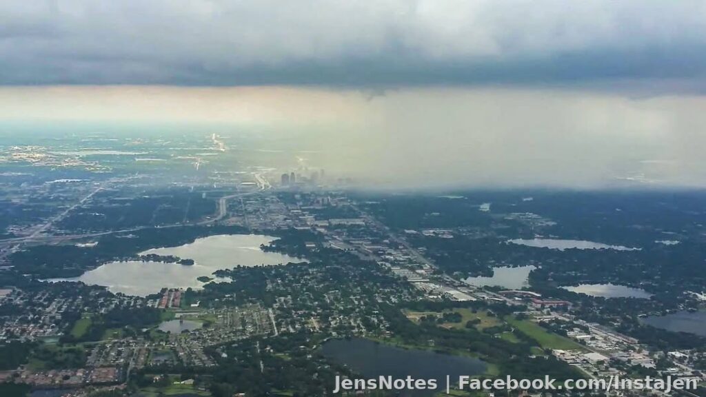 This is a good example of what a 5 minute flooding tropical rain over downtown Orlando looks like from the air :) You know,