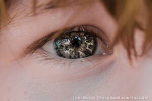 I have this thing for macro shots of the eye. My kids and I, we all have vibrantly different patterns of hazel eyes. Sometimes