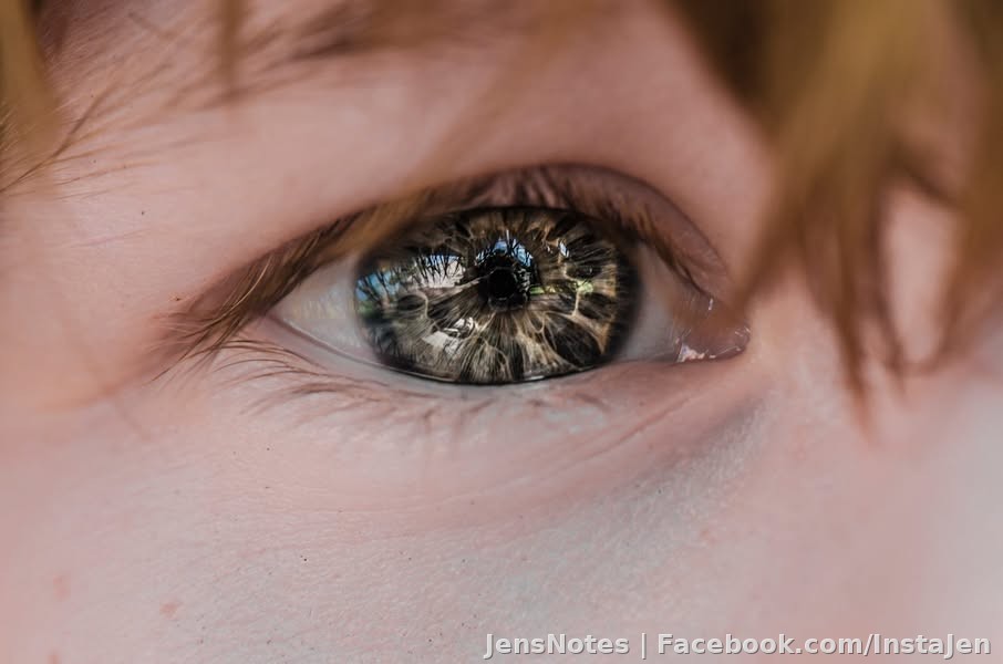 I have this thing for macro shots of the eye. My kids and I, we all have vibrantly different patterns of hazel eyes. Sometimes