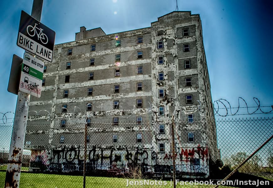 City of Detroit urban implosion.