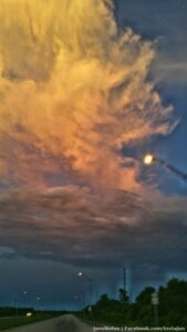 This evening from somewhere in central Florida