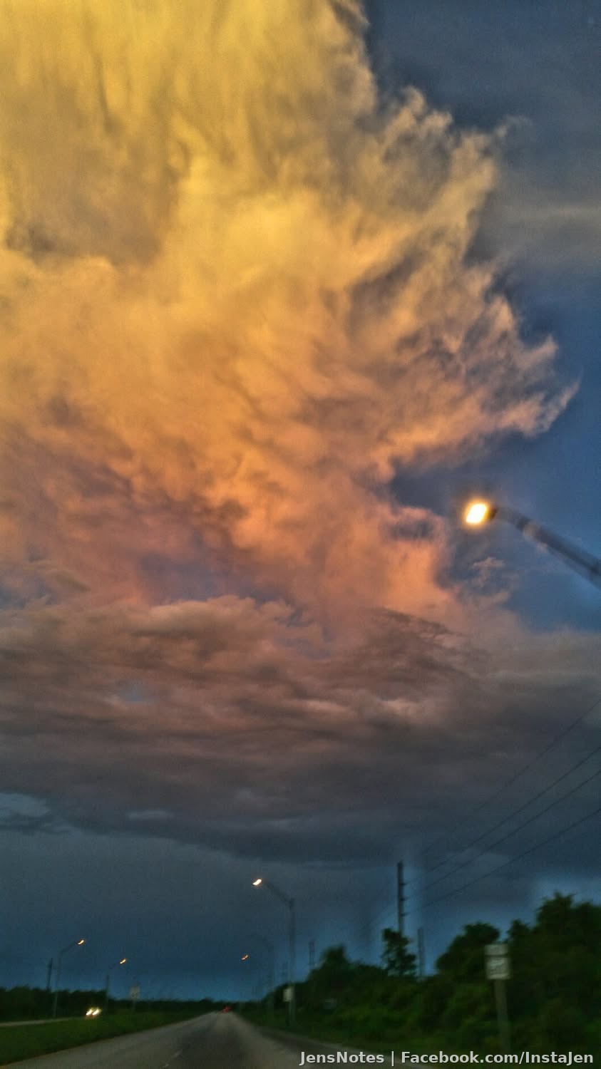 This evening from somewhere in central Florida