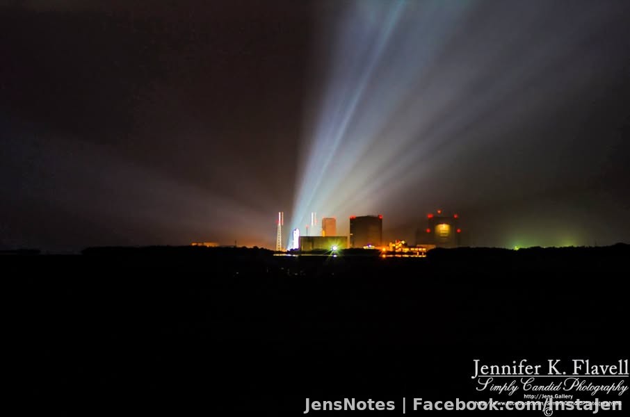 I photographed the launch site last night before it went kaboom this morning... So this is the Falcon 9 carrying Facebook's payload that is
