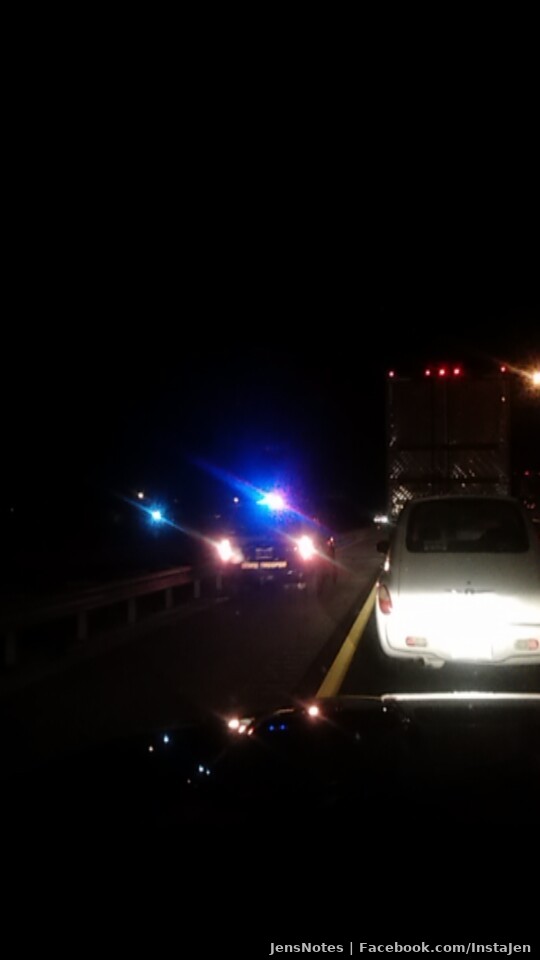 Apparently a very bad multi vehicle accident has stopped me on i75n... 15 cops already