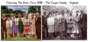 I still like taking very old photographs of my very obvious family from England and colorizing them, visualizing what they really looked like in