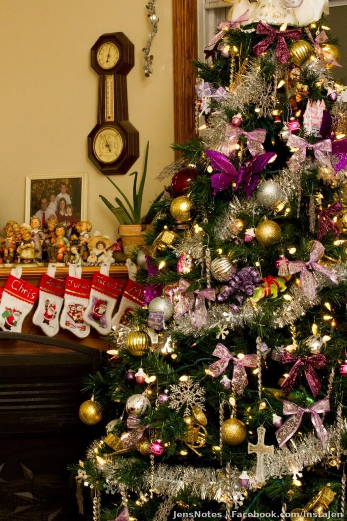 I spent the evening putting up the Christmas tree. I never would normally put one up until December because I have 4 kids, 2