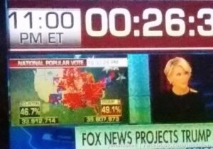 If the amount of red on the national map doesn't indicate we want change and not the same... And we end up with the