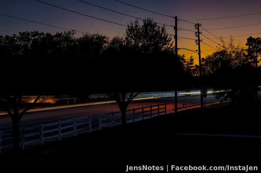 Another sunset long exposure view of traffic tonight