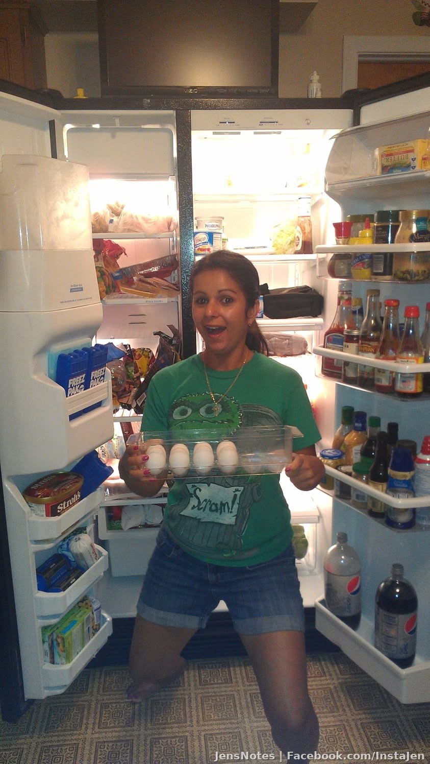 Here again just because it's funny... @[1018252724:2048:Julie Happinessisbliss] this is still one of my favorite pics of you..... so excited for a new refrigerator