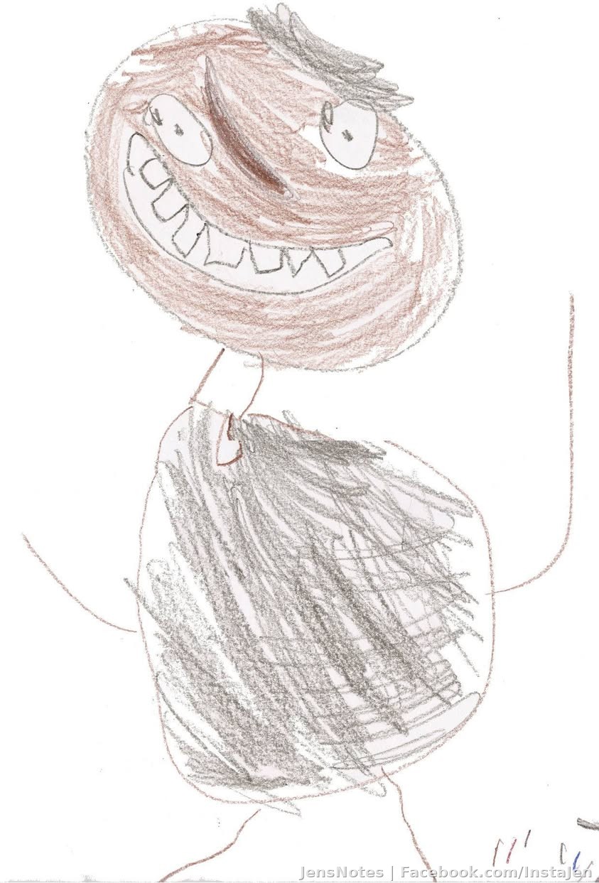 This is supposed to be Andrew's depiction of Barack Obama in 2012. I will say nothing further :)