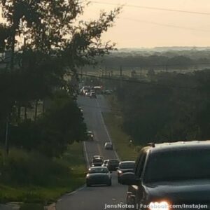 My kids school bus was in a massive accident down the road. My kids not on it yet so I'm hoping no injuries ?