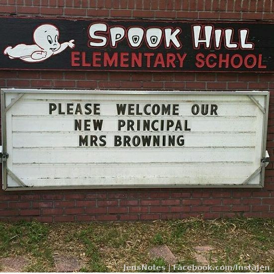 Casper is the mascot at my kids new school. Funny ?