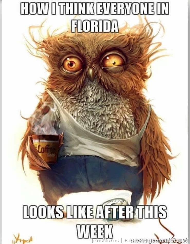 Especially me but since we have another tropical system for the weekend everyone will be frazzled. I'm already about to lose my power.