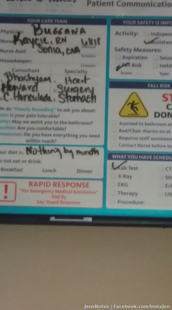 I don't like the list of consults. Scares me.