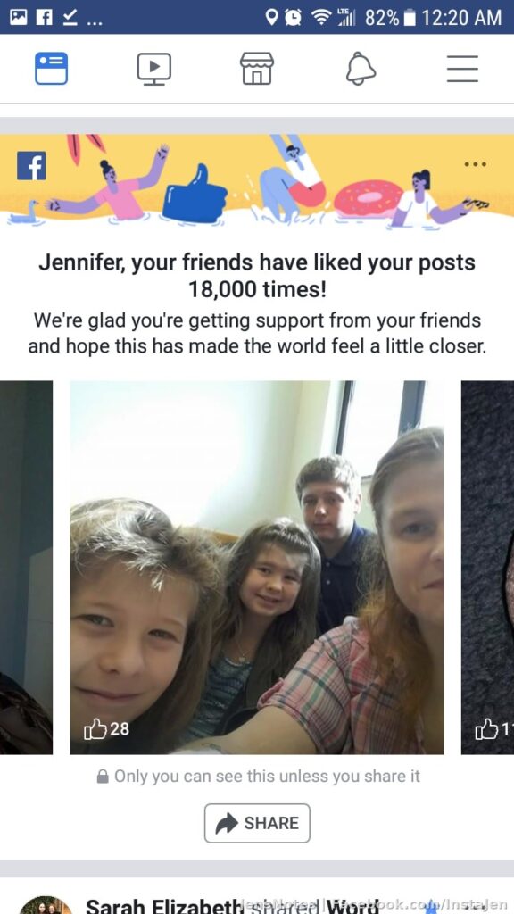 18,000 likes over my 12 years on FB sounds great but I bet most friends have 10x that much lol ??