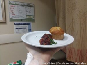 Le bon appetit.... better than still NPO. They took care in garnish though. ??