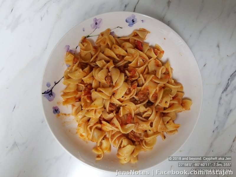 My pasta bolognese, all homemade. Love cooking!