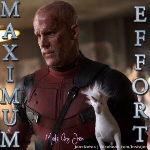 Maximum Effort. My new motto lol.