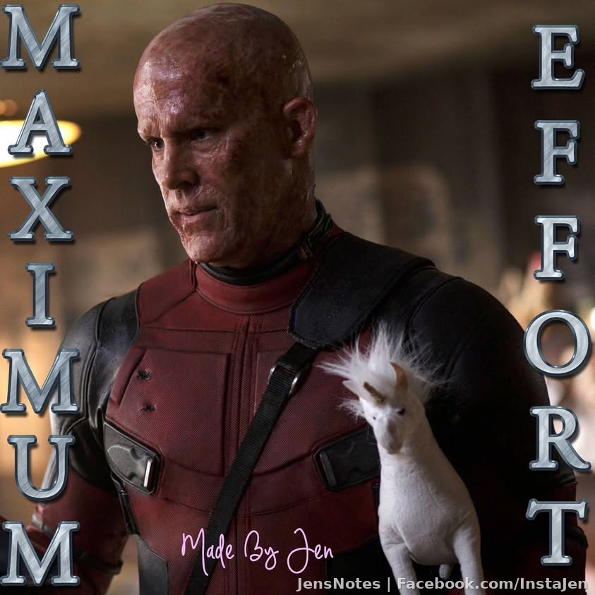 Maximum Effort. My new motto lol.