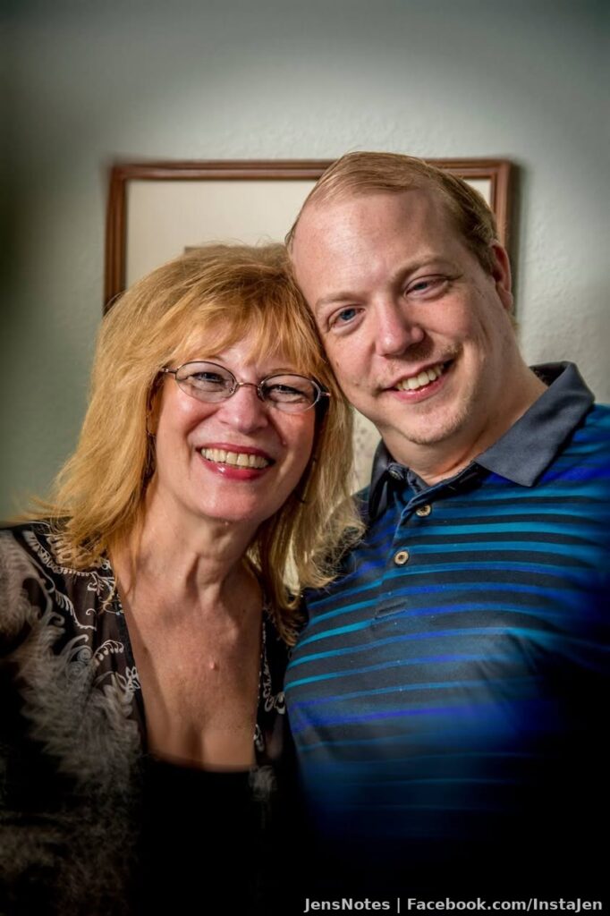 Photo of Jason and his mom on June 23, 2018 :)