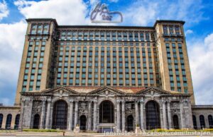 My favorite building... Michigan Central Station in Detroit, MI. The historical aspect is ruined when they let it sit windowless my entire life, so