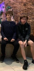 The first time I've seen even a photo of my son Chris, age 17 in 3 years (pictured right). Andrew is pictured left, age