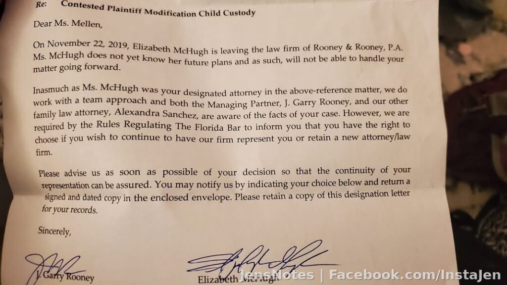 I can't tell you how devastating it is to have your attorney either quit or get fired from her firm when she knew absolutely