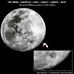 It was pretty much perfect timing :) I do love photographing space and the objects that inhabit it! The moon on March 7, 2020.