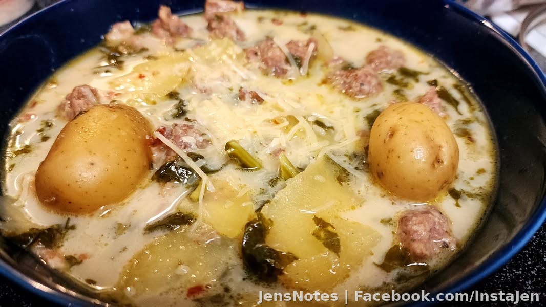 Homemade Zuppa Toscana (Olive Garden) for a chilly Florida night (lol).