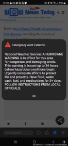 Great... and it's projected to come right at us!
