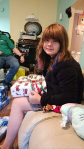 My baby girl opening gifts from 2020 in 2022. I love her so much!!¡