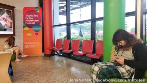 Waiting at Arnold Palmer Children's Hospital to get an MRI on Caitlyn's brain and praying no tumor has grown back since her 2020 brain