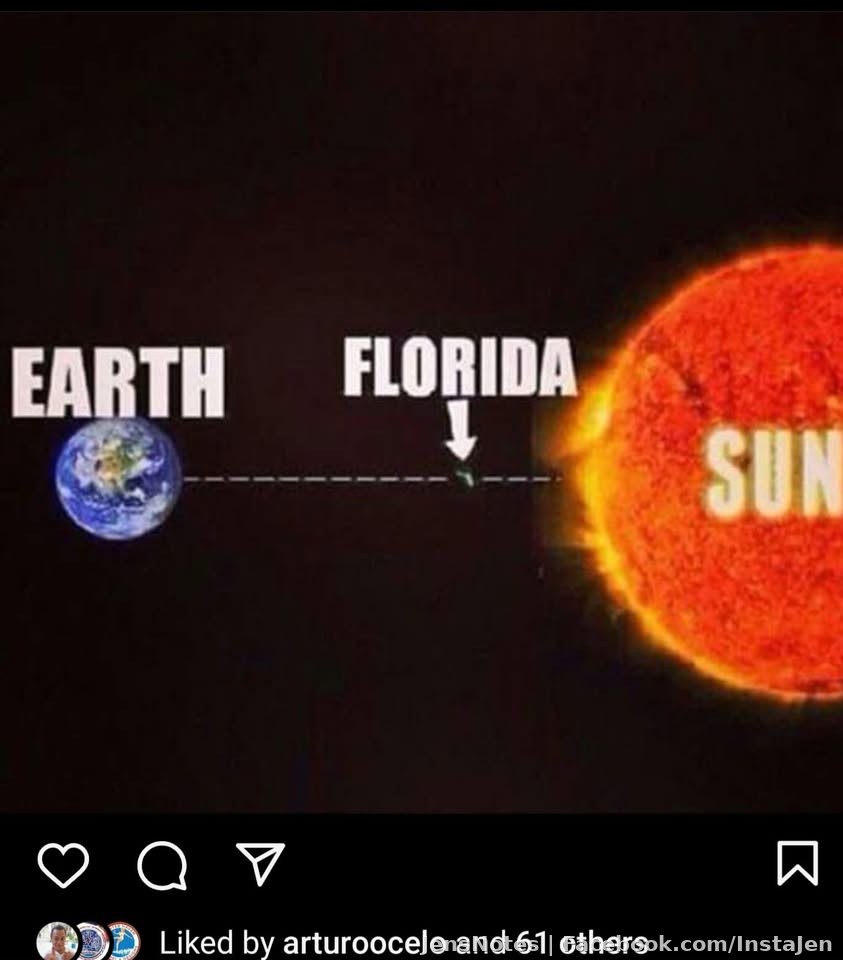 Meanwhile, today's forecast high for Florida...